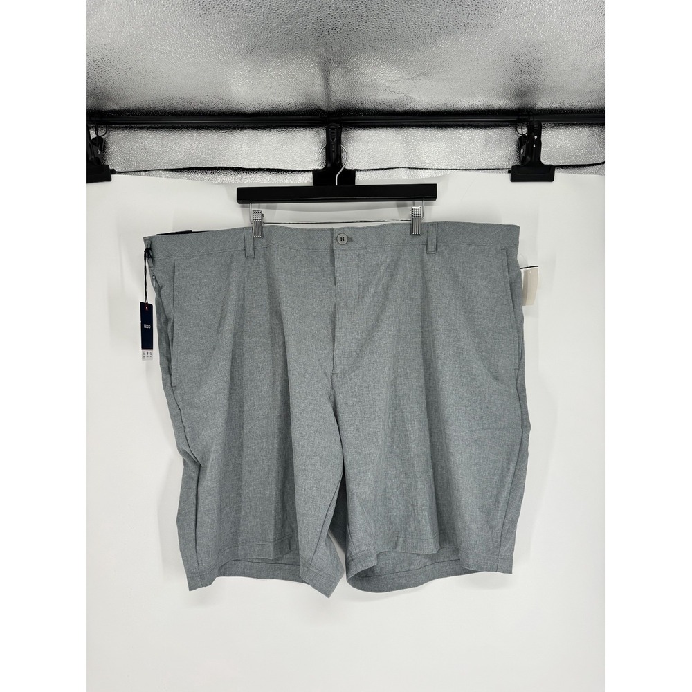 Izod Sport Flex Golf Chino Shorts Mens Size 52 Flat Front Performance 9" Inseam
